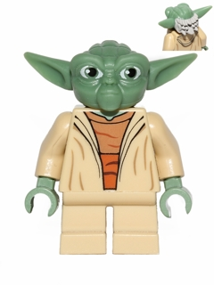 LEGO Minifigure -- Yoda (Clone Wars, Gray Hair) (Yodachron)-Star Wars / Star Wars Yoda Chronicles -- SW0446A -- Creative Brick Builders